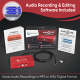 Audio2USB™ 2.0 | Audio Capture & Live Streaming Device | Record From 1/8" 3.5mm Aux or AV RCA Audio & Music Sources | USB-C Plug & Play