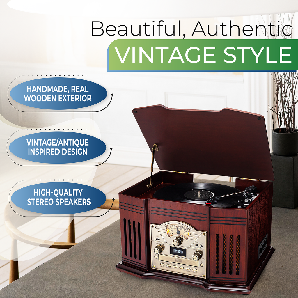 Giradischi Bluetooth: aspetto vintage con funzione tech (-38 Giradischi Bluetooth: aspetto vintage con funzione tech (-38