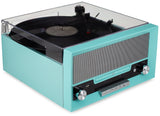 All-In-One Turntable with CD Player, FM Radio, Bluetooth, Aux-In, & USB