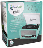 All-In-One Turntable with CD Player, FM Radio, Bluetooth, Aux-In, & USB