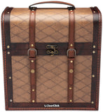 Wooden Handmade Record Storage Carrying Case | Classic Vintage Retro Style