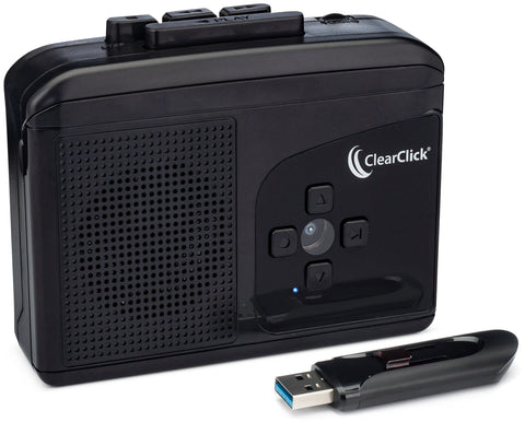 Cassette Tape to USB 2.0 (Second Generation) | Convert Cassette Tapes to Digital MP3 Audio Files on USB Flash Drive | File Splitting Feature | Instant Setup | 16 GB USB Drive Included