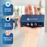 Video2USB 1080P Audio Video Capture & Live Streaming Device | Input 4K HDMI, AV, RCA, S-Video (VCR, VHS, Camcorder, Video8, Hi8, DVD, Gaming Systems) | USB-C Plug & Play