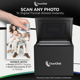 InstaScan Photo Scanner | Scans Each Photo Virtually Instantly | Compatible with 4x6, 5x7, & Smaller Photos | No Drivers Required | USB-C Connection | Software Included | For PC & Mac