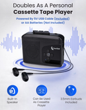 Cassette Tape to USB 2.0 (Second Generation) | Convert Cassette Tapes to Digital MP3 Audio Files on USB Flash Drive | File Splitting Feature | Instant Setup | No Computer Required