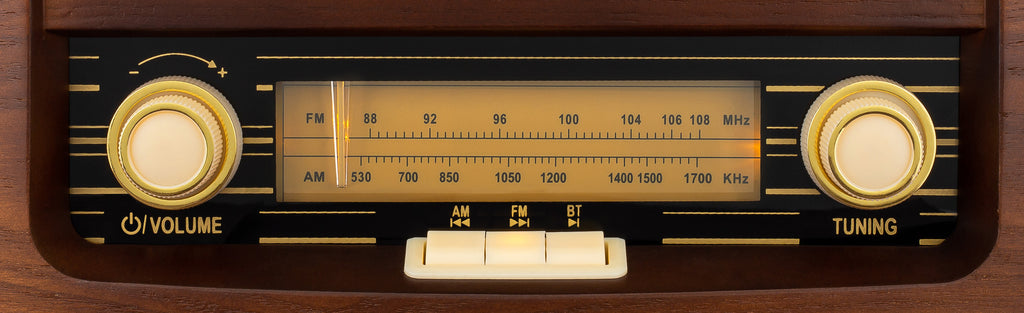 Classic Vintage Retro Style AM/FM Radio with Bluetooth (Model VR47 ...