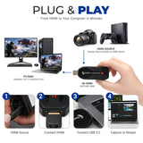 4K HDMI Capture Card | HDMI To USB 3.0 Adapter | True 4K or 1080P Capture or Live Stream