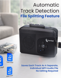 Cassette Tape to USB 2.0 (Second Generation) | Convert Cassette Tapes to Digital MP3 Audio Files on USB Flash Drive | File Splitting Feature | Instant Setup | 16 GB USB Drive Included