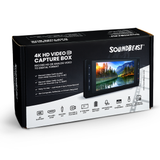 SoundBeast 4K HD Video Capture Box | Capture or Live Stream Video (with Audio) from HDMI, AV, VHS, VCR, DVD, Camcorders, Hi8, MiniDV | 5" Preview LCD & Speaker | No Computer Required
