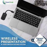 Present+Share (USB-C Edition) | Wireless Presentation & Video Broadcasting System for Laptops & Smartphones
