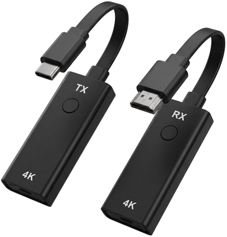 SoundBeast® 4K Wireless Presentation & Video Broadcasting System for Laptops & Smartphones | 1 Transmitter, 1 Receiver Included | Transmits & Receives at True 4K or 1080P | Plug & Play