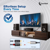 1-RCA to 2-RCA Audio Splitter Cable | 1 Male RCA to 2 Female RCA | Premium Quality