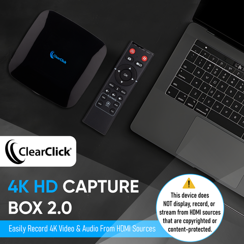 4K HD Video Capture Box 2.0 (Second Generation) | Record Audio and 4K HD Video Capture Box 2.0 (Second Generation) | Record Audio and