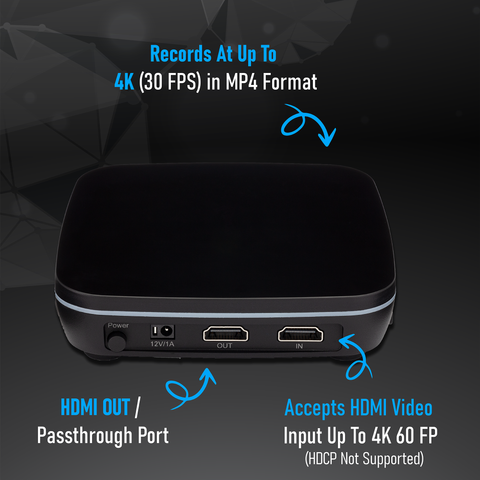 4K HD Video Capture Box 2.0 (Second Generation) | Record Audio and 4K HD Video Capture Box 2.0 (Second Generation) | Record Audio and