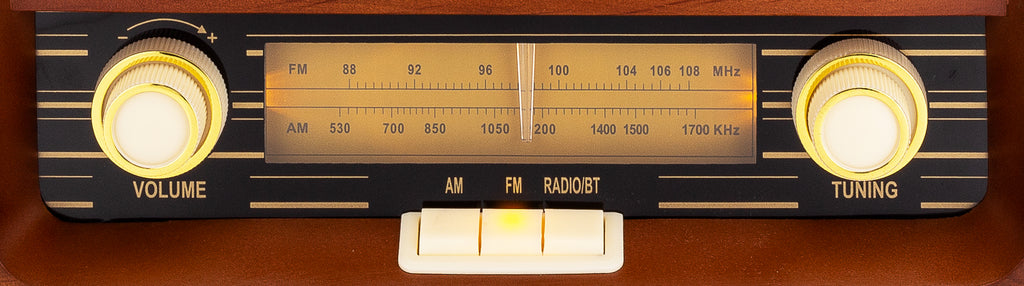 Classic Vintage Retro AM/FM Radio with Bluetooth & Aux-in (Model VR42 ...