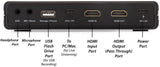 HD Capture + Stream | USB HD Capture Card for HDMI Capture and Live Streaming Simultaneously | 4K Input | 1080P Capture | To USB Drive or Computer