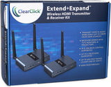 Extend+Expand Wireless HDMI Transmitter & Receiver Kit | 5 GHz, Up to 650' Range, IR & USB Transmission