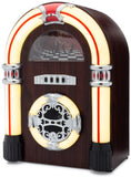 Jukebox Bluetooth Speaker with Lights & Aux-in | Retro Style Handmade Wooden Exterior