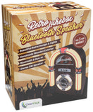 Jukebox Bluetooth Speaker with Lights & Aux-in | Retro Style Handmade Wooden Exterior