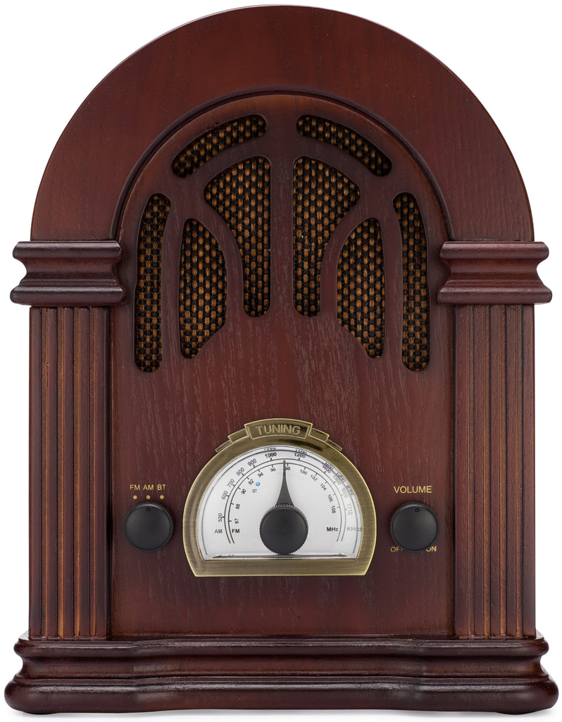 Retro Wooden AM/FM Radio with Bluetooth – ClearClick