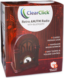 Retro Wooden AM/FM Radio with Bluetooth
