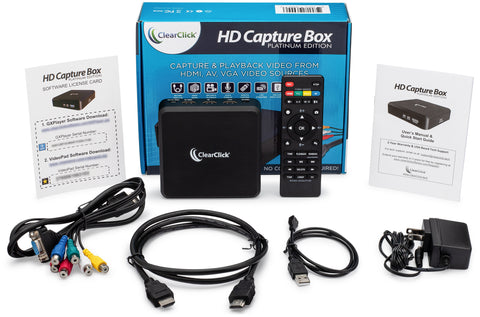 HD Capture Box Platinum | Capture Video from HDMI, RCA, AV, VGA, YpbPr ...