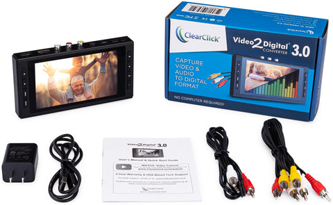 Video2Digital® Converter  Capture Video From VCR's, VHS Tapes, Hi8, C –  ClearClick