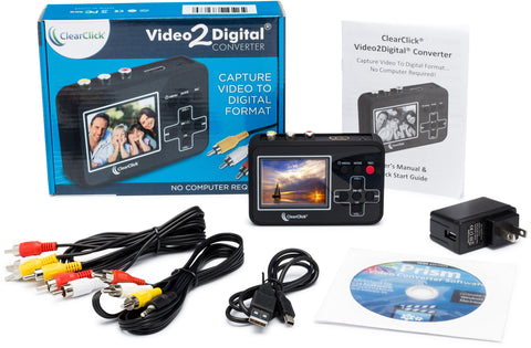 Video2Digital® Converter  Capture Video From VCR's, VHS Tapes, Hi8, C –  ClearClick