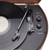 Vintage Wooden Suitcase Turntable with Bluetooth & USB (Model VT30)