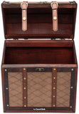 Wooden Handmade Record Storage Carrying Case | Classic Vintage Retro Style