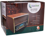 Retro AM/FM Radio with CD Player, Bluetooth, & Aux-In