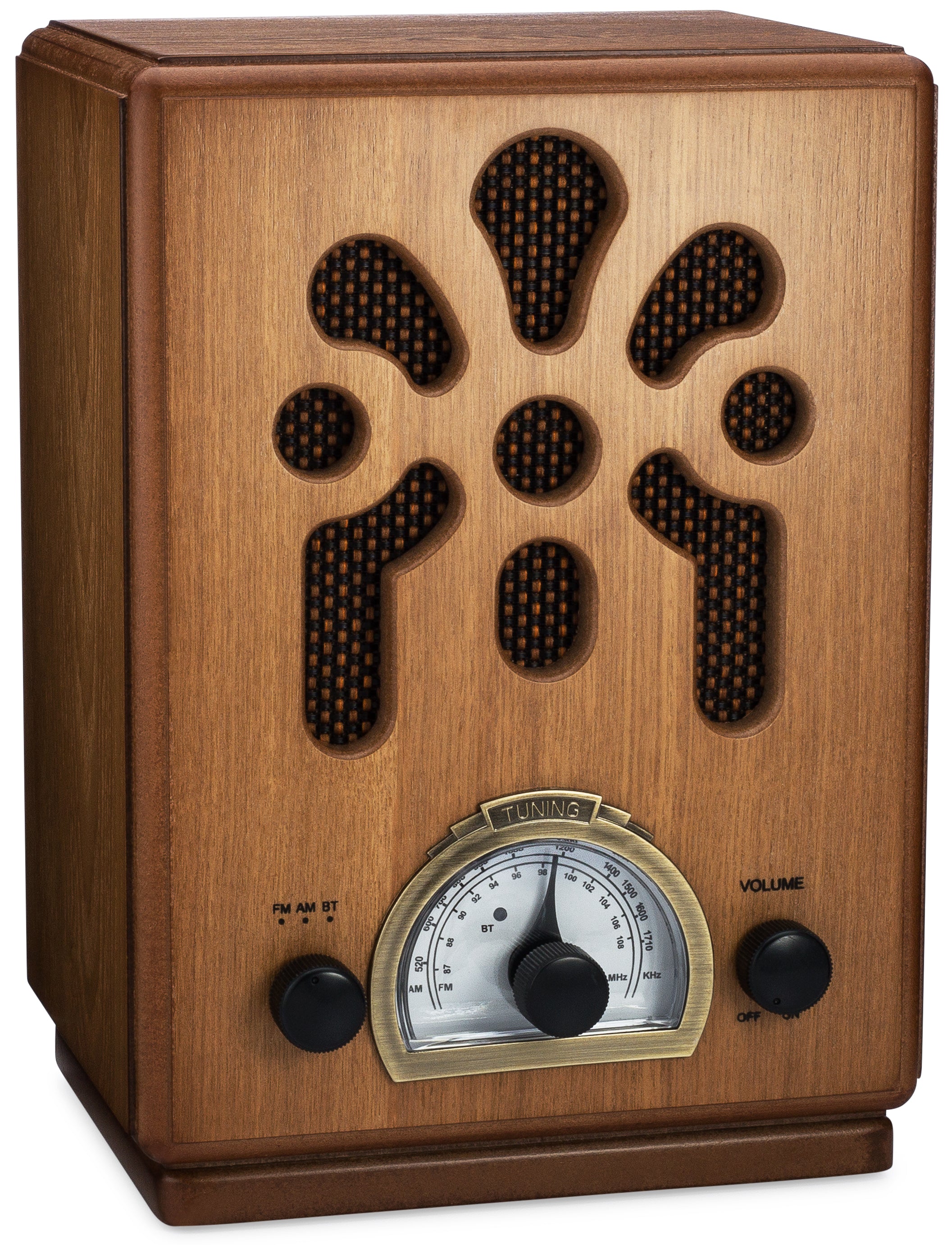 Radio Portable, Radio Vintage Bluetooth FM/AM/(MW)/SW, Design en Bois  Classique Retro