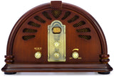 Classic Vintage Retro Style AM/FM Radio with Bluetooth (Model VR44)