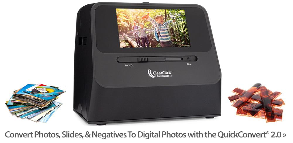ClearClick QuickConvert 2.0 Slide Negative and Photo Scanner