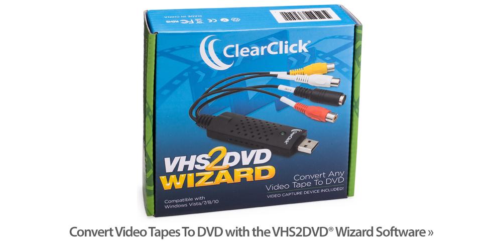 ClearClick VHS To DVD Wizard Software for PC